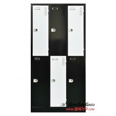 철제캐비넷 옷장(락카) 3x6 -6인용 / 2색