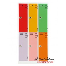 철제캐비넷 옷장(락카) 3x6 -6인용 / 7색