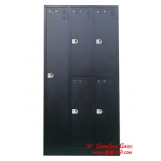 철제캐비넷 옷장(락카) Mix B형 3x6 -5인용 / 검정무광